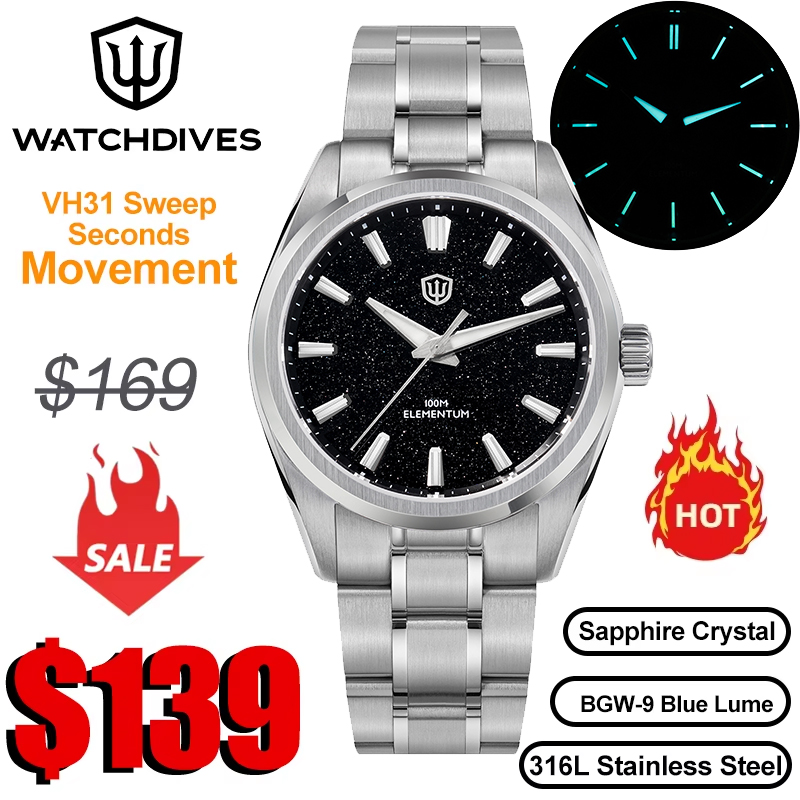 Luxury Watch Iceberg - Watchdives WD0003C Kuvars Saat, VH31 Sürekli