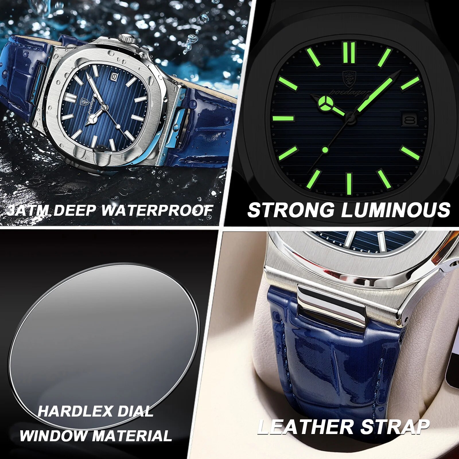 POEDAGAR En Lüks Kare Adam Izl - Luxury Watch Top 10 incelemesi ve fiyatı