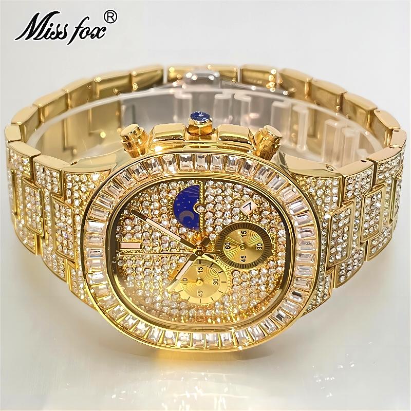 MISSFOX Lüks Altın Saatler Erk - Luxury Watch Iceberg incelemesi ve fiyatı